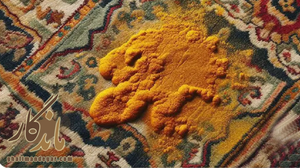 لکه سرسخت زردچوبه