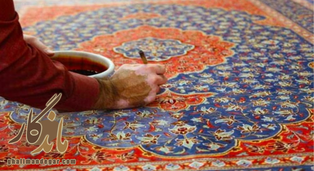 مراحل رنگ‌ برداری فرش دستباف