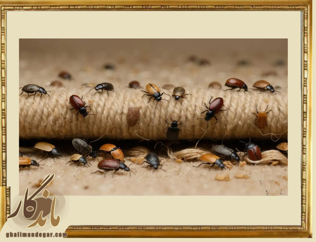 از بین بردن بید قالی