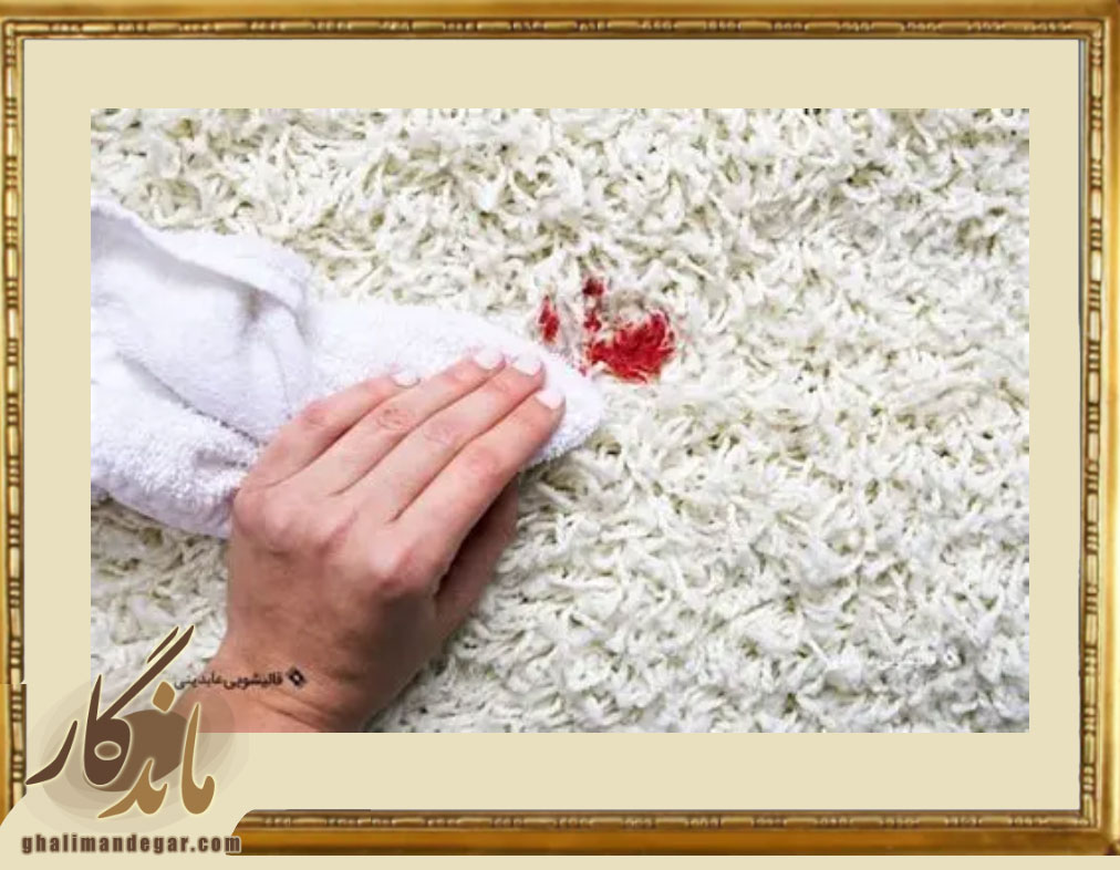 پاک کردن لکه خون از فرش